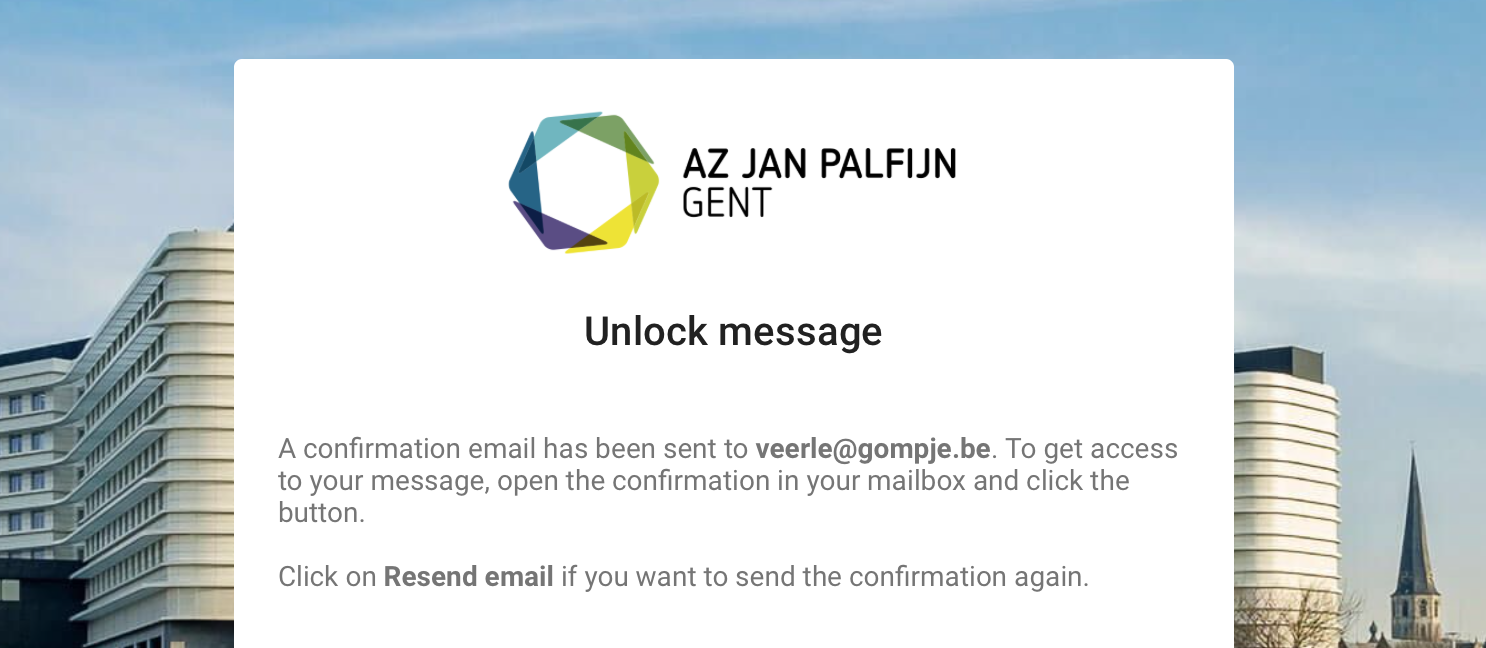 screenshotd of the message